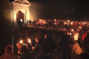 fortifications Longwy de nuit