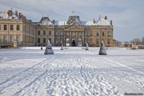 le château de Lunéville sous la neige