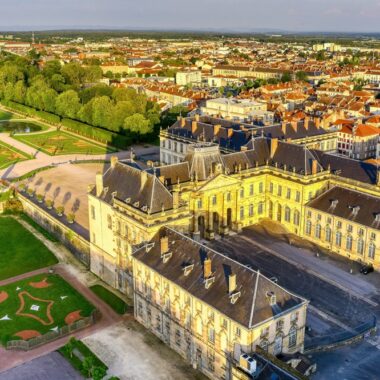 vue du ciel du Chateau de Luneville