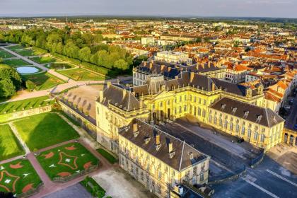 vue du ciel du Chateau de Luneville
