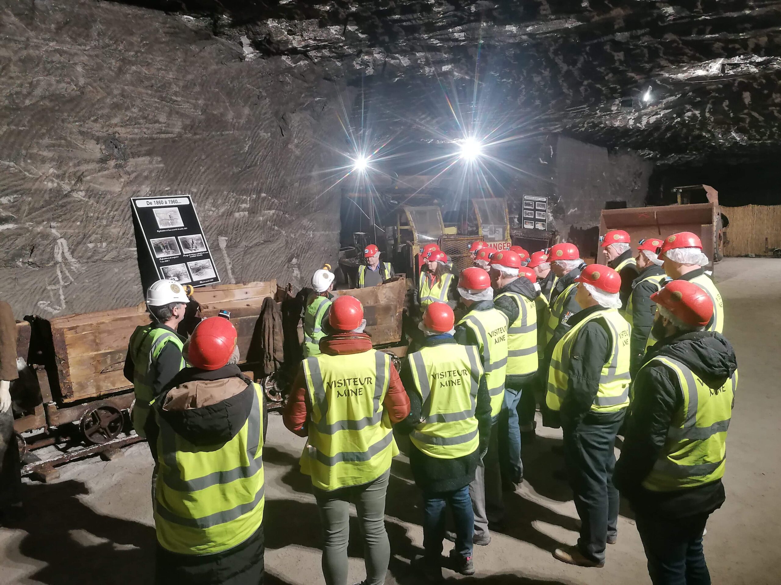 mine de sel de Varangéville groupe en visite