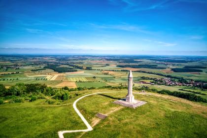 vue arienne du monument Barrès